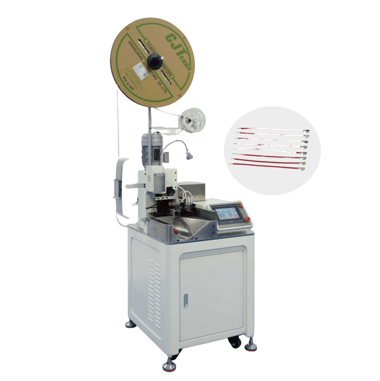 Automatic wire processing machine with single-side crimping and other-side twisting function