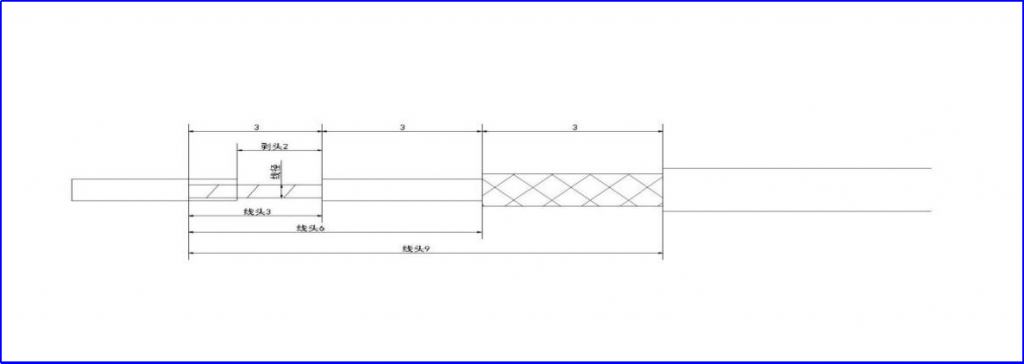 Coaxial Wire Stripping Machine cable example